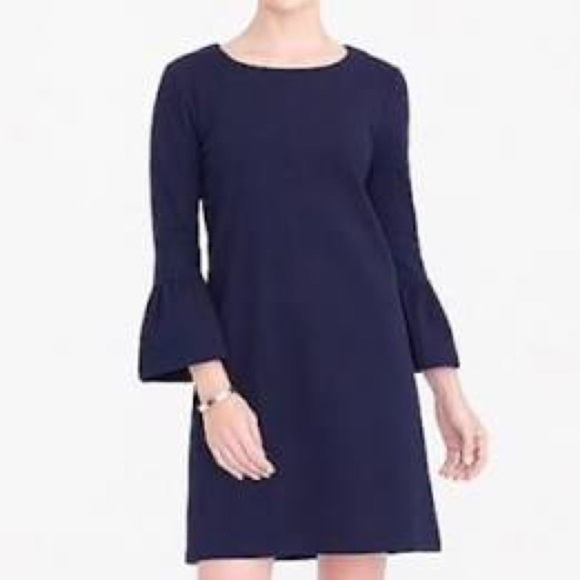 J Crew Factory Bell Sleeve Sheath Dress Size S - Picture 1 of 8